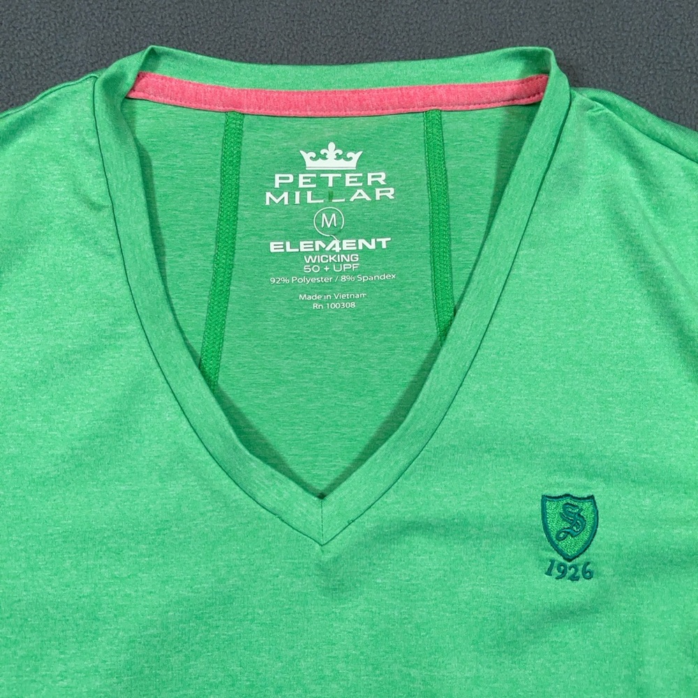Peter Millar Element Green Performance Golf Shirt… - image 2